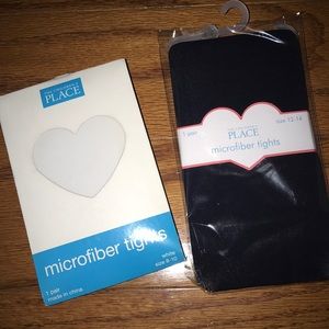 Children’s place white&black tights
